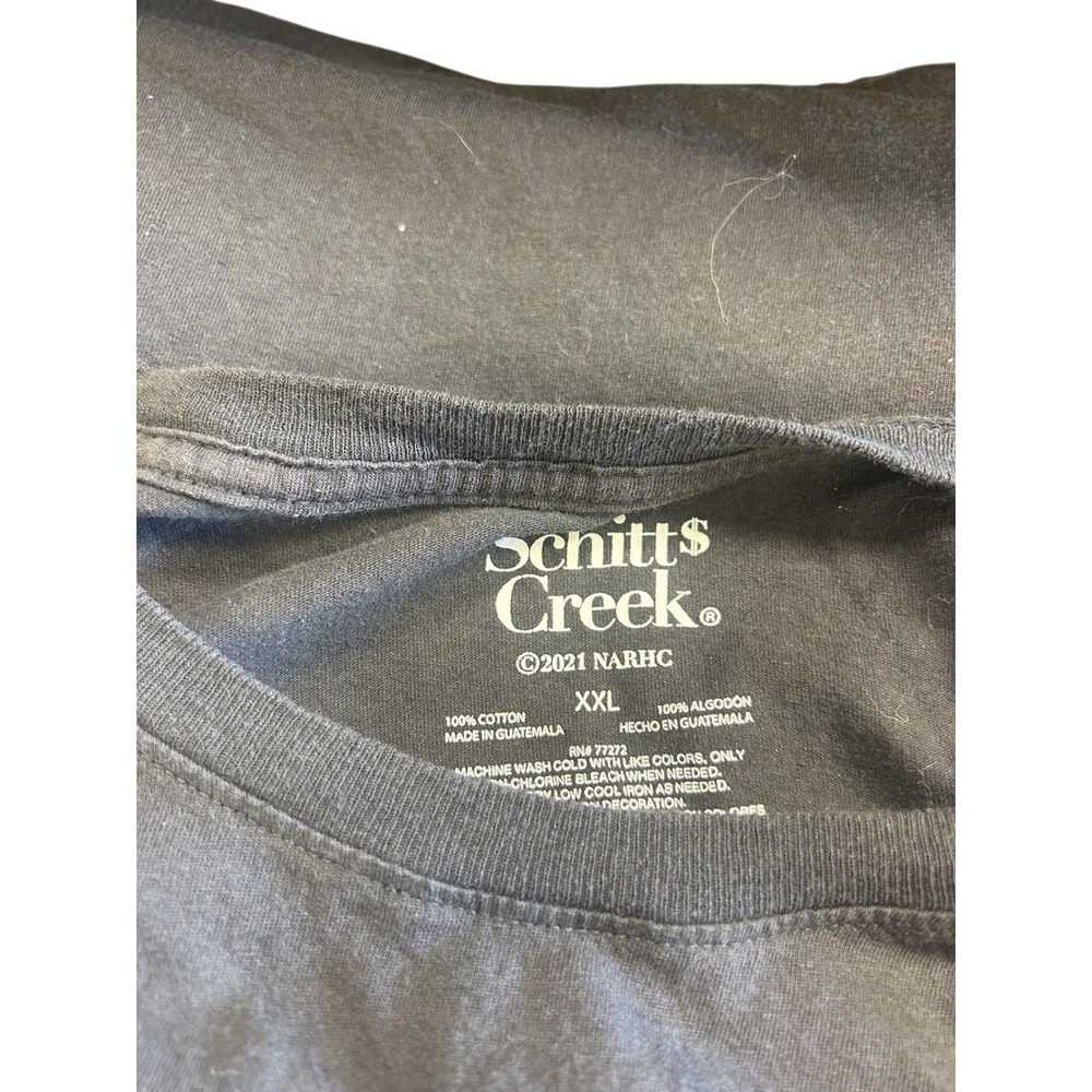 Schitts Creek Rose Apothecary Graphic‎ T Shirt XXL Black Comedy TV Show - Picture 2 of 6